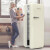 哈士奇(HCK) 复古圆弧冰箱单门一级能效冷冻冷藏家用静音厨房办公室宿舍 BC-130GGA 日光黄