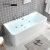浴缸小户型按摩独立式亚克力浴缸成人家用冲浪保温恒温浴缸定制 豪华恒温冲浪银色五件套+浴缸 1.1m