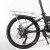 KOSDA各种车型通用20寸/22寸自行车货架后架载人钢质折叠小轮径车 黑色坐垫+黑色货架