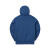 361°男装2023冬季新款保暖运动外套男连帽套头卫衣49817 水洗蓝 XS
