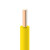 起帆电线电缆 WDZB-BYJ1.5平方国标低烟无卤阻燃B级单芯单股硬线 黄色100米