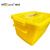 威佳医疗废物周转箱 黄色垃圾箱 实验室收纳转运箱 20L