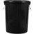 加厚大号垃圾垃圾桶带盖户外干圆形收纳圆筒提手黑色无盖塑料 60K型有盖干垃圾