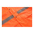 冰禹 环卫雨衣套装 防汛救援劳保警示安全交通施工雨衣 分体兰格条 橘色4XL BYT-76