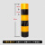 红白反光膜黑黄立柱警示桩电线杆反光贴片交通安全电力防撞反光条 60cm三黄三黑整卷50米
