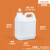 佳叶2L方桶-乳白色配透气盖塑料桶方形桶加厚试剂瓶耐强酸强碱桶 S