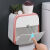 定制适用于卫生间纸巾盒厕所卫生纸置物架壁挂式抽纸盒免打孔创意 单层透明粉大号