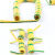 1单芯黄绿双色线弹簧线接地线伸缩线1.52.5平方纯铜电源线弹弓线 定制长度联系客服