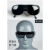 电焊打磨墨镜透明玻璃劳保护眼镜防尘护目镜平光镜防风镜防护眼睛 2010黑20副