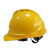 定制全帽建筑程国标全头盔监理防护帽加厚定制印字 黄色 旋钮式调节