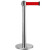 德威狮 警示柱 银行隔离带物业收银台立柱 一米线护栏  哑光黑立柱2米伸缩带 单位：个
