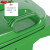 圣极光塑料垃圾桶240L分类款挂车式饭店小区厨房垃圾桶可定制G1418绿色厨余
