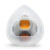 LISMST-AG/AX系列硅胶橡胶防尘口罩半面罩过滤棉防PM2.5雾霾工业粉尘 AGX.1 (KN90)10片装