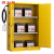 固士邦防爆充电柜锂电池防火隔爆柜带插座存储柜45加仑黄色GB688