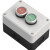 普力捷（PULIJIE）按钮开关控制盒带急停指示灯防水按钮盒工业开关盒 四位（自复扭）