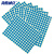 海斯迪克 HKW-259 彩色不干胶圆点标签贴纸 圆形铜版色标分类记号贴纸 10mm蓝色（2475贴）
