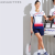橙央2023春夏新品羽毛球服 男女套装韩国速干球衣跑步打球运动 23232女单上衣 S