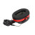 君御 H8011头盔式降噪音耳罩配帽式隔音耳罩工业降噪耳机挂帽式 黑红 