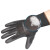Rockwell PU胶涂层涂掌针织无尘精细电子作业装卸打包手套劳保手套透气工作手套 黑色PU1003 S