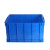 加厚塑料周转箱零件盒元件盒物料收纳箱蓝色胶框长方形物流箱子大 575-140630*425*150mm 蓝色无盖加厚新料