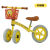 杉贝儿童平衡车无脚踏自行车二合一1-3-6岁2小孩两轮滑行车幼儿玩具车 三轮柠檬黄((车筐+挡泥板+座管