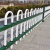 河南锌钢PVC庭院公园市政绿化带园林户外隔离栏花坛花园 U型草坪护栏40cm高一米