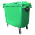 简厚 大号环卫垃圾桶垃圾车带盖挂车小区医疗市政垃圾分类大垃圾桶 绿色加厚款660L