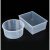 圆形塑料水槽方形实验试剂瓶托盘加厚大号容器透明塑料水盆试验盒 水槽圆形直径25*10cm