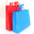 KCxh-472 无纺布购物手提包装袋 广告礼品袋 红色 35*41*12 立体 蓝色 35*41*12cm 立体竖款(