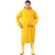 黄色连体雨衣PVC带帽贴布长款雨衣套装涂层防水服雨披IMPA190431 黄色 XXL