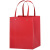 鸣固 方形手提袋 牛皮纸袋子宽底大码盆栽包装袋纸质手提袋 红色16*16*16cm（10只）