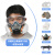 LISM防毒面具防工业粉尘甲醛喷漆化工有毒气体面罩半面全面农药雾霾 3号梯形盒一对