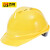 百舸 安全帽 ABS新国标 加厚透气 防砸安全头盔 建筑工地施工电力 领导监理 V型透气 黄色
