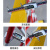 琴奋 玻璃钢绝缘伸缩围栏可移动式道路安全防护栏红白色1.2米高*3.5米长