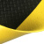 爱柯部落 单层经济型警示防滑地垫 防滑垫 PVC抗疲劳脚垫 黄黑色 9mm*1800cm*60cm 可定制