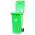 卫洋WYS-215 环卫 垃圾桶物业小区公用室外环保分类塑料带盖医疗环卫户外垃圾桶酒店 大号商用绿色带轮100L