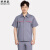 琴琴家夏季短袖工作服套装男薄款透气劳保服工地耐磨工程服物流工厂服车间工服定制 烟灰色短袖套装 160 