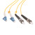 利合光电（LHG）光纤跳线LC-ST单模万兆双芯光纤线缆两端双头跳纤2.0尾纤LSZH外披 20米