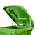 海斯迪克 HKZ-152  户外垃圾桶 大号环卫挂车分类塑料垃圾桶 脚踩垃圾箱 红色240L加厚带脚踏