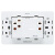 德力西（DELIXI） 插座面板CD691系列118型多孔位插座面板 时尚白 118型十孔