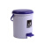 庄太太 户外便携简约卫生桶办公室大容量带盖垃圾桶【小号紫兰色】ZTT0694