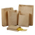 海斯迪克 gnjz-1201 一次性纸袋子 淋膜牛皮纸袋 纸袋可定制 油炸纸袋（100个）65克 高15*宽11*侧2