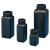 日本NIKKO塑料方瓶HDPE黑色大口小口刻度防漏100/250/500/1000ml 50ml窄口圆瓶