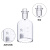 垒固 溶解氧瓶水质采样瓶玻璃污水瓶带水封 单盖透明500ml