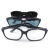 劳保眼镜 防镜 平光眼镜打 平光眼镜 黑框眼镜 浅灰色 小平光浅色