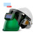 定制安全帽电焊面罩防护罩脸部头戴式全自动变光焊帽烧焊氩弧焊工 小视野+白色安全帽+10个保护片