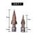 宝塔钻头电扳手用M10木工钻分体加长模板钻阶梯钻打孔钻头22螺旋 150mm电扳加长杆+4-22直槽
