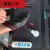 适用于绝缘手套电工专用高压防电绝缘380v工地工作防护胶皮耐磨手 黑色M号 均码