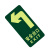 谋福CNMF 消防标识指示牌荧光地贴 （地贴 左向）790
