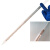 鹿色玻璃刻度滴管试剂吸管胶头滴管0.5/1/2/5/50mlA级移液管色标吸管 1ML带蓝吸球(20cm)